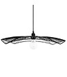 ATMOSPHERA - Luminaire Suspension en Métal filaire Noir D 58 cm - vignette
