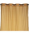 ATMOSPHERA - Rideau Voilage Berlingot Jaune moutarde 140 x 250 cm - vignette