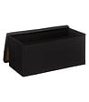 5 FIVE SIMPLY SMART - 2 en 1 Pouf pliant double et Coffre de rangement Noir 76 x 37.5 cm - vignette