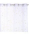 ATMOSPHERA - Rideau Voilage motifs Étoiles Or 140 x 250 cm déco enfant - vignette