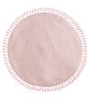 ATMOSPHERA - Tapis enfant Rose et Lurex doré à franges D 90 cm - vignette