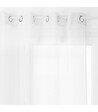 ATMOSPHERA - Voilage à œillets Blanc 135 x 240 cm - vignette
