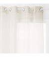 ATMOSPHERA - Voilage à œillets Beige Lin 135 x 240 cm - vignette
