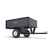 MTD - Remorque noire en acier trainée 227kg 1003 - vignette