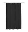 5 FIVE SIMPLY SMART - Rideau de Douche Nid d'Abeille Noir Charbon 180 x 200 cm anneaux inclus - vignette