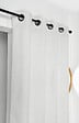 LINDER - Voilage oeillets Tamise blanc 140x240 - vignette