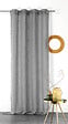LINDER - Voilage oeillets Julie anthracite 140x240 - vignette