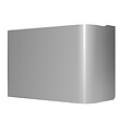 SAUTER - Cache-raccord chauffe-eau gris aluminium - 48.6x21.4x32cm - vignette