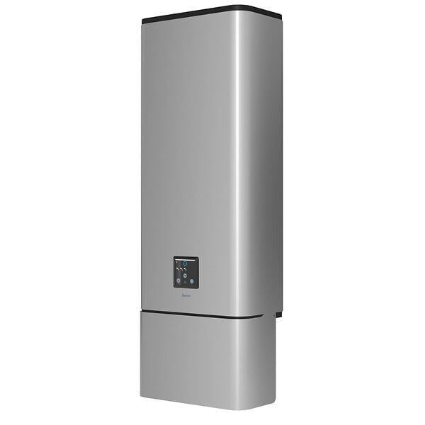 SAUTER - Cache-raccord chauffe-eau gris aluminium - 48.6x21.4x32cm - large