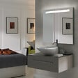 EMUCA - Emuca Miroir de salle de bain Pegasus avec éclairage frontal LED, rectangular 600 x 700 mm, AC 230V 50Hz, 6 W, Aluminium et Verre. - vignette