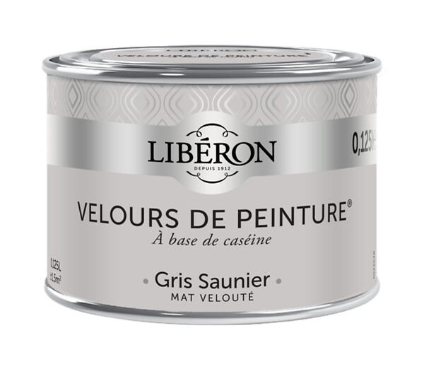 LIBERON - Velours de peinture - Gris saunier - Mat - 125ml - large