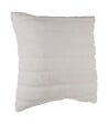 ATMOSPHERA - Coussin déhoussable en Fourrure Blanche 45 x 45 cm - vignette