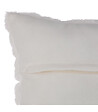 ATMOSPHERA - Coussin déhoussable en Fourrure Blanche 45 x 45 cm - vignette