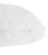 ATMOSPHERA - Coussin décoratif déhoussable en Fourrure Blanche 45 x 30 cm - vignette