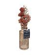 ATMOSPHERA - Composition de Fleurs Séchées Vase en Verre H 28 cm - vignette