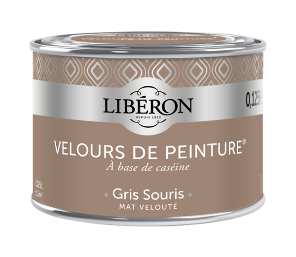 LIBERON - Velours de peinture - Gris souris - Mat - 125ml - large