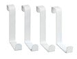 WENKO - Crochets de porte blanc mat lot de 4 p. - vignette