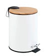 WENKO - Poubelle à pédale Tortona -  Blanc - Mat - 3L - vignette