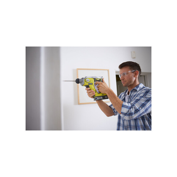 RYOBI - Pack Marteau perforateur RYOBI 18V One+ - 1 batterie LithiumPlus 2.5Ah - Kit 3 forets RYOBI plus 2 burins SDS+ - RAKSP05 - large