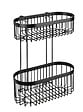 WENKO - Etagère 2 niveaux Classic Plus, noir - vignette