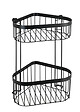 WENKO - Etagère deux niveaux Classic Plus noire - vignette