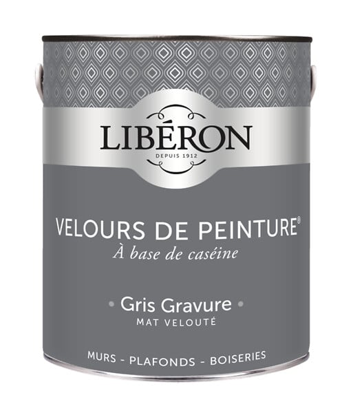LIBERON - Velours de peinture - Gris gravure - Mat - 2,5L - large