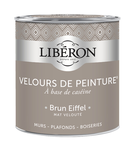 LIBERON - Velours de peinture - Brun eiffel - Mat - 0,5L - large