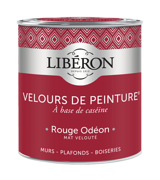 LIBERON - Velours de peinture - Rouge odéon - Mat - 0,5L - large