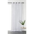 LINDER - Voilage oeillets Cordelette blanc 140x250 - vignette