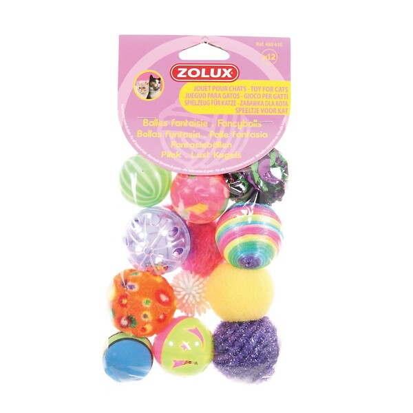 ZOLUX - Jouet chat balles fantaisie x1 pour chat - large