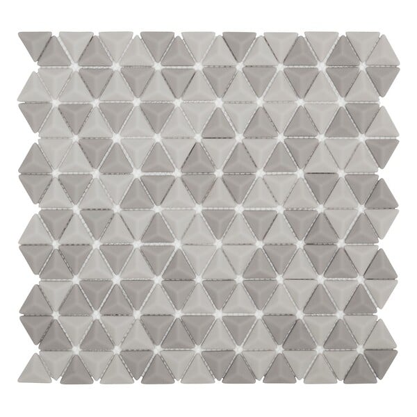 MAT INTER - Mosaïque JIM en verre recyclé 3D camaieu de beige - large