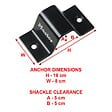 MASTER LOCK - Point d'ancrage au sol/mur en acier 1489EURDAT - vignette