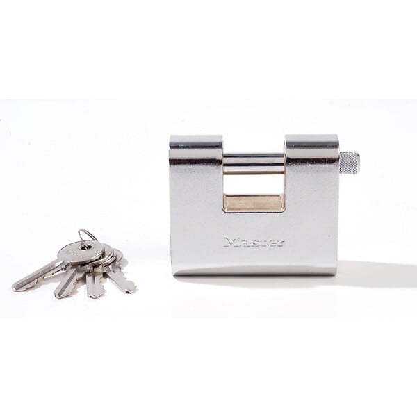 MASTER LOCK - Cadenas rectangulaire blindé 80mm - large