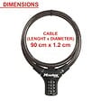 MASTER LOCK - Câble anti vol - Acier -  L90x1,2cm - vignette