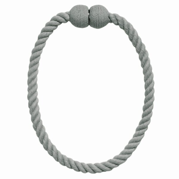 VCREATIONS - Embrasse lien aimanté en corde coloris Gris - large