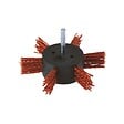 WOLFCRAFT - 1 Brosse nylon rouge éventail HEX D100 - vignette