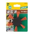 WOLFCRAFT - 1 Brosse nylon rouge éventail HEX D100 - vignette