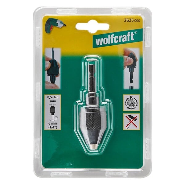 WOLFCRAFT - 1mandrin p tournevis élec.D6.5mm 6-Pans - large