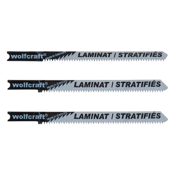 WOLFCRAFT - 1Lot de 3Lames SS stratifié B&D - large