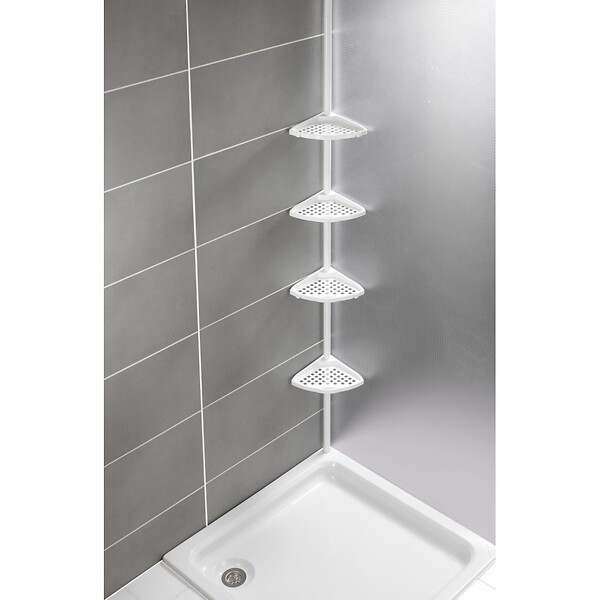 WENKO - Allstar Etagère télescopique Opal blanc - large