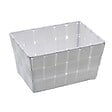 WENKO - Corbeille SDB Adria mini long blanc - vignette