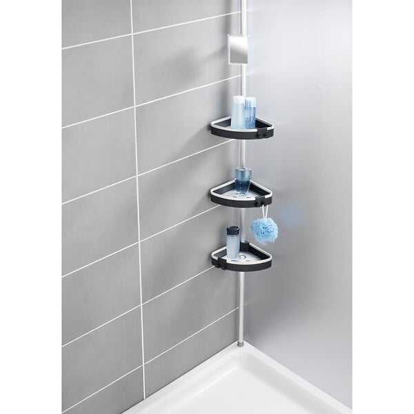 WENKO - Etagère d'angle de douche télescopique - large