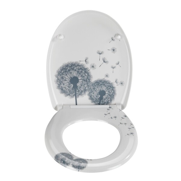 WENKO - Abattant toilettes Astera - Fix-Clip - Easy Close - Pissenlit - large