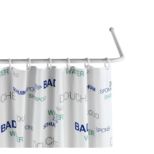WENKO - Barre d'angle universelle blanche - large