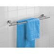 WENKO - Barre porte-serviettes Duo Bosio - Chrome mat - 60x5.5x14cm - vignette