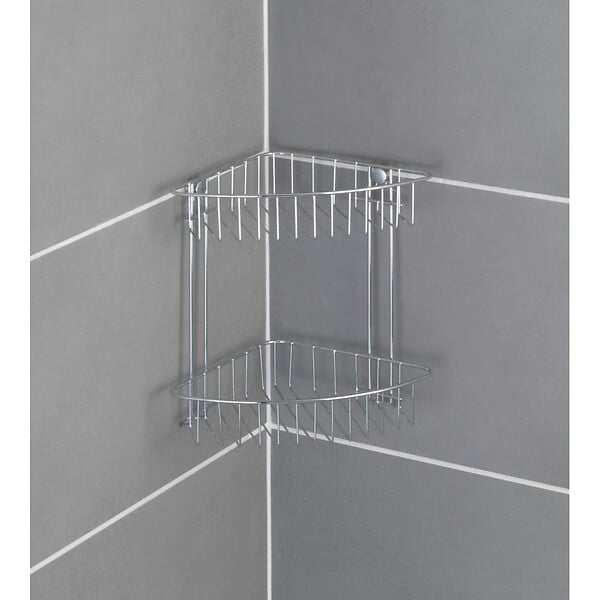 WENKO - Etagère 2 niveaux Classic chromée - large