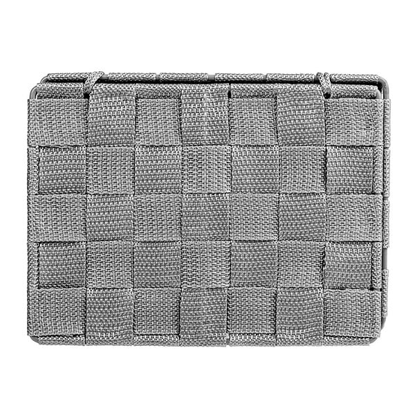 WENKO - Corbeille SDB avec couvercle Adria gris - large