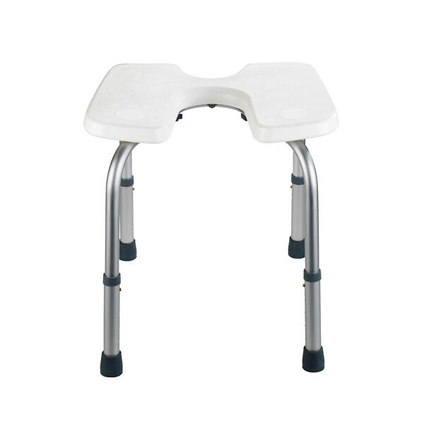 WENKO - Tabouret d'hygiène réglable - Blanc - large