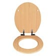 WENKO - Abattant toilettes - Fix-Clip - Easy Close - Hêtre naturel - vignette