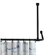 WENKO - Support barre d.douche univers.57cm noir - vignette